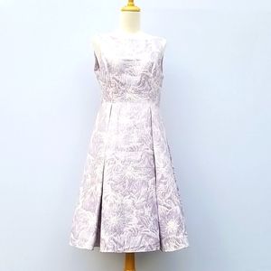 NWT ADRIANNA PAPELL Lilac Brocade Dress
